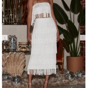 12th Tribe - Gatsby White Fringe Set